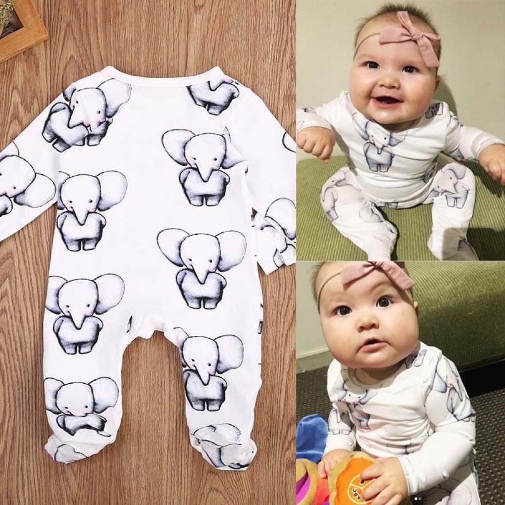 Elephant Baby Jumpsuit