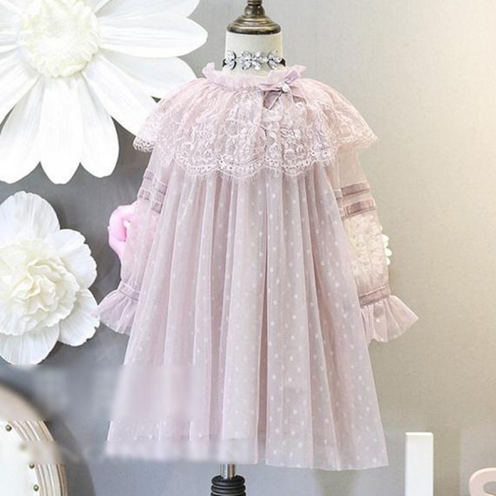 Dotted Lace Princess Dress