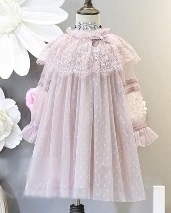 Dotted Lace Princess Dress