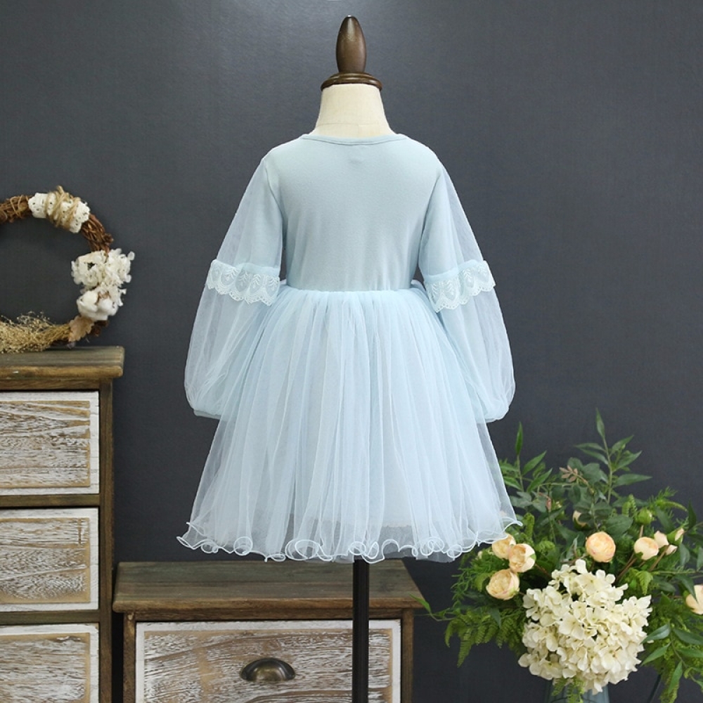 Embroidered bubble dress