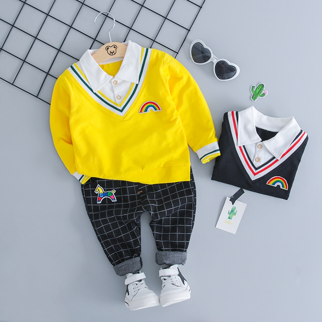 Checkers Pants Tshirt Set
