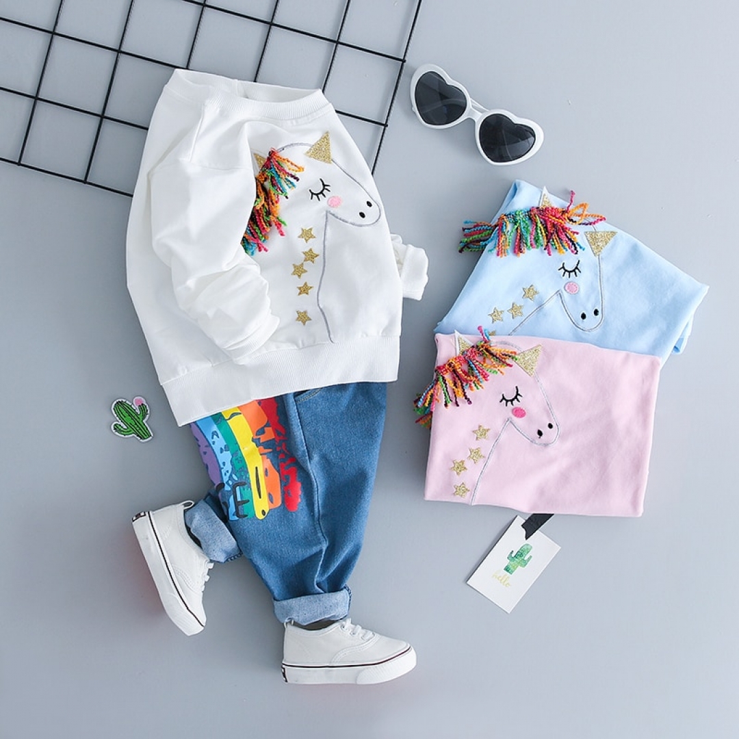 Unicorn TShirt Jeans Set