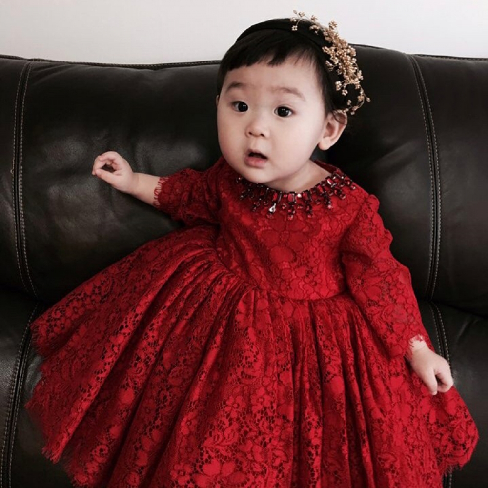 Red Tulle Baby Girl Dress