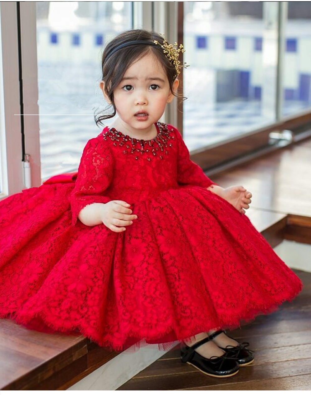 Red Tulle Baby Girl Dress