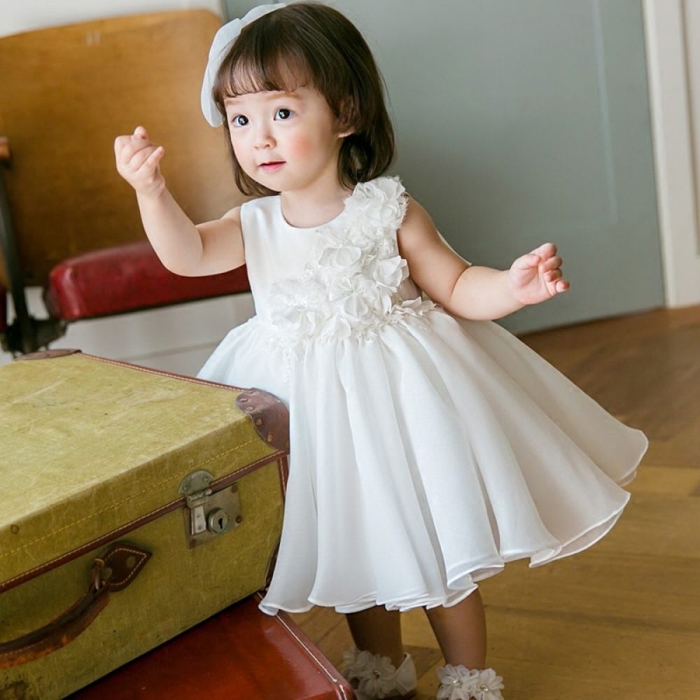 Baby Girl 3D Flower Party Dress