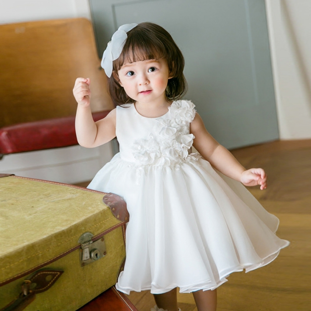 Baby Girl 3D Flower Party Dress