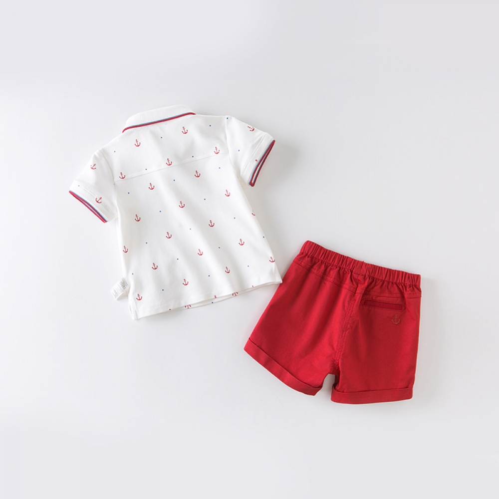 Baby boy printed summer clothing sets