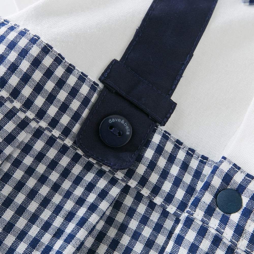 Baby Boy Checkered Romper