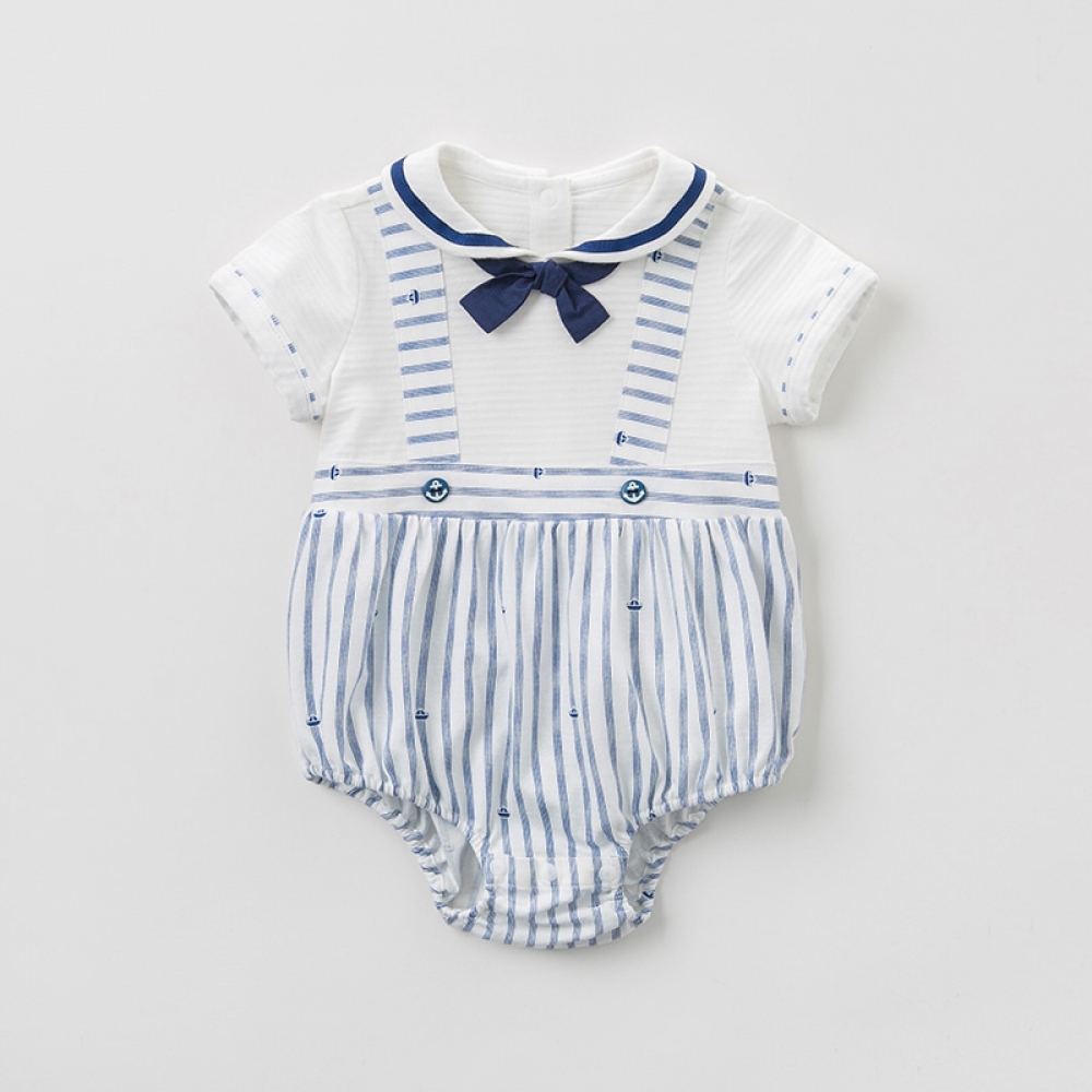 Baby Boy Summer Striped Romper