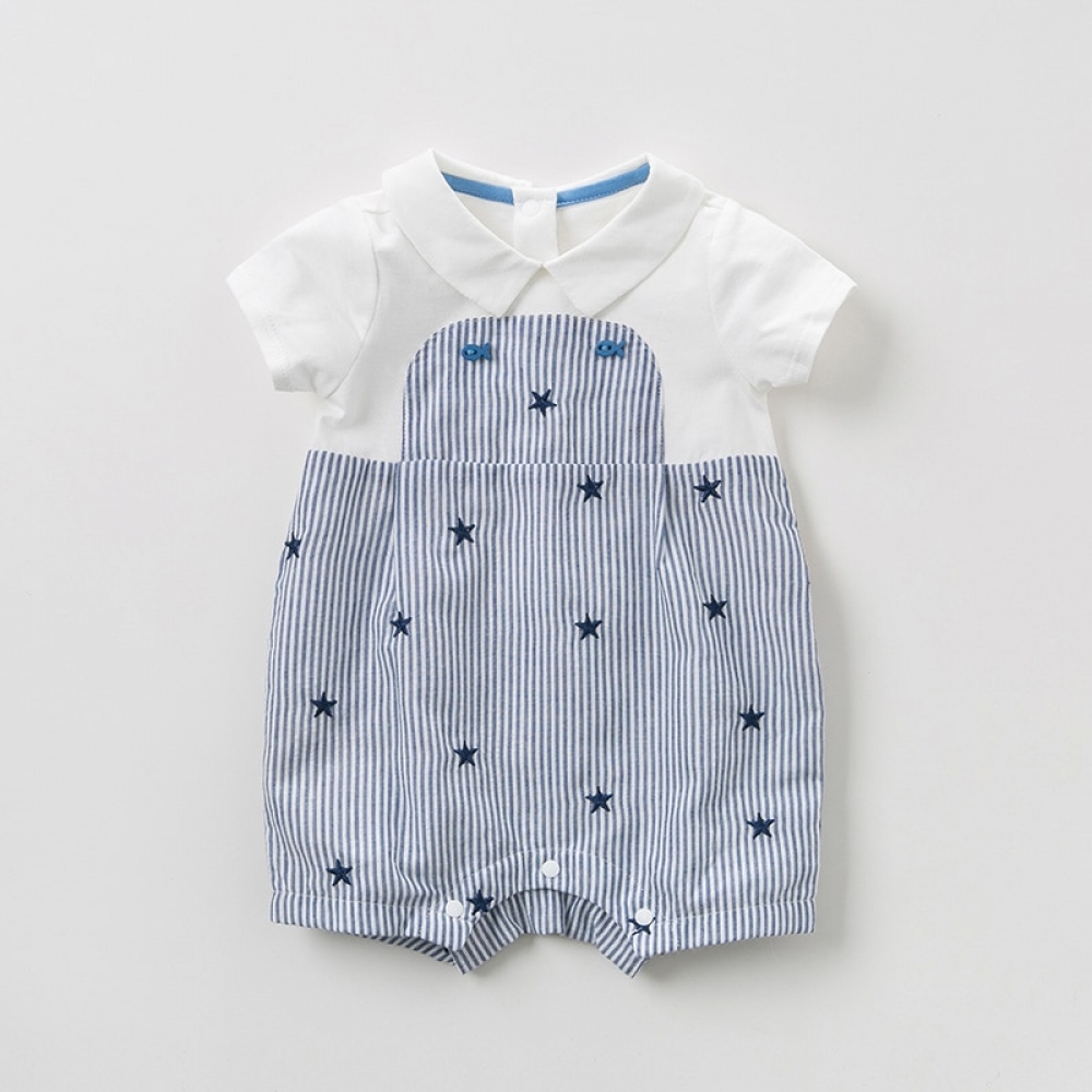 Children Striped Boutique Romper