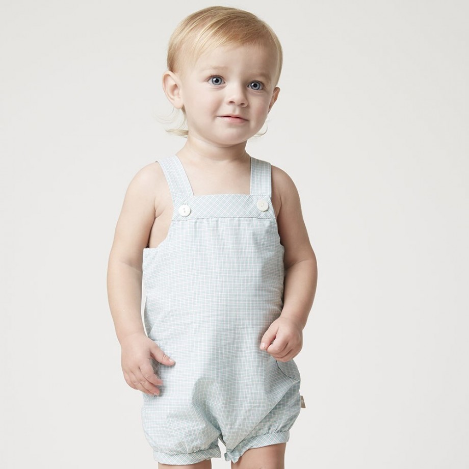 Baby Boy Plaid Romper