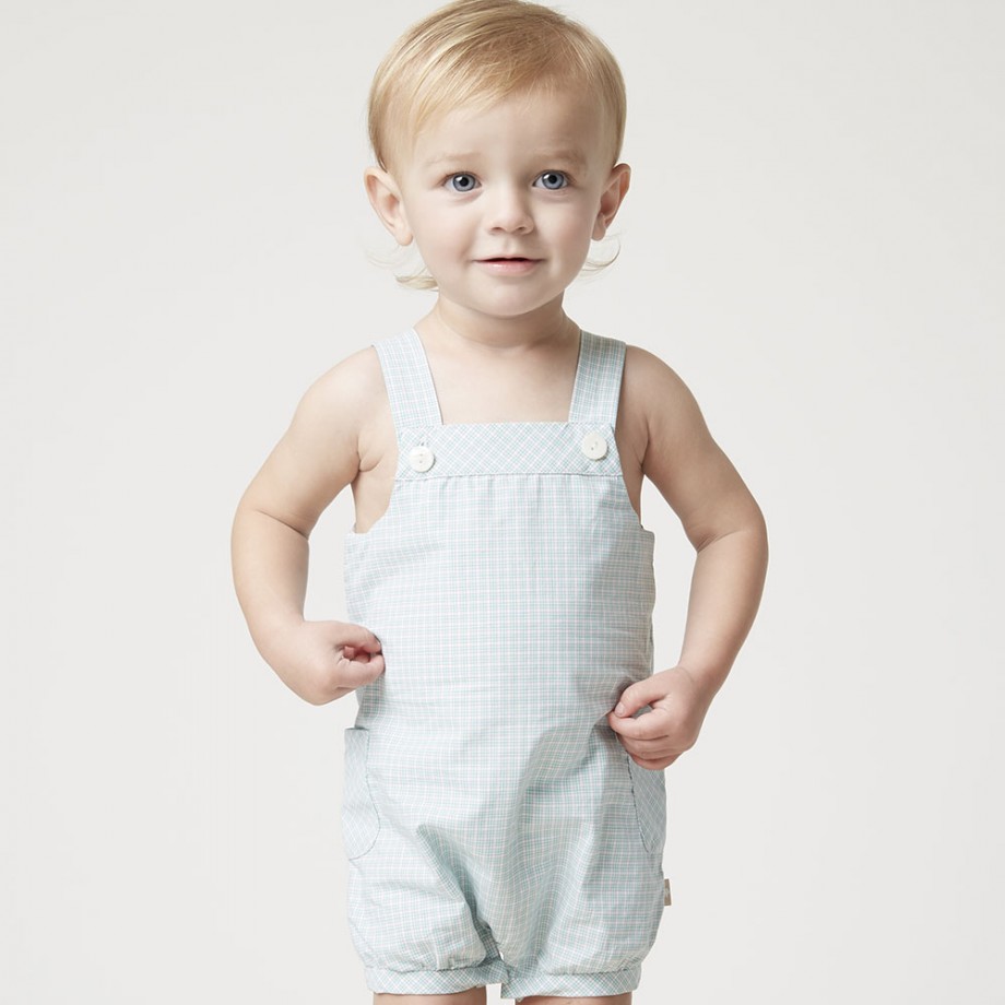 Baby Boy Plaid Romper