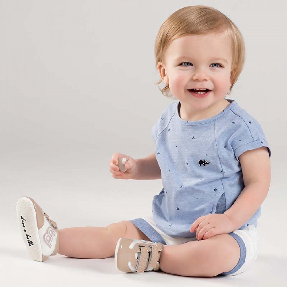 Baby Boy O-neck Printed Clothing Set