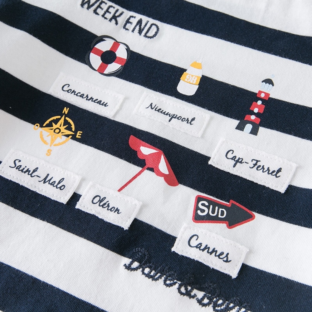 Baby Boy Stripe and Print Clothing Set