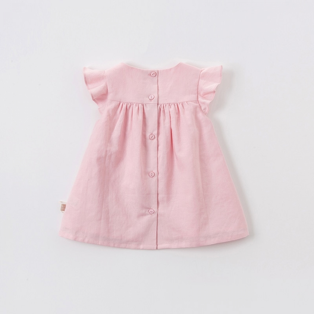 Summer baby girl's cute floral embroidery dress