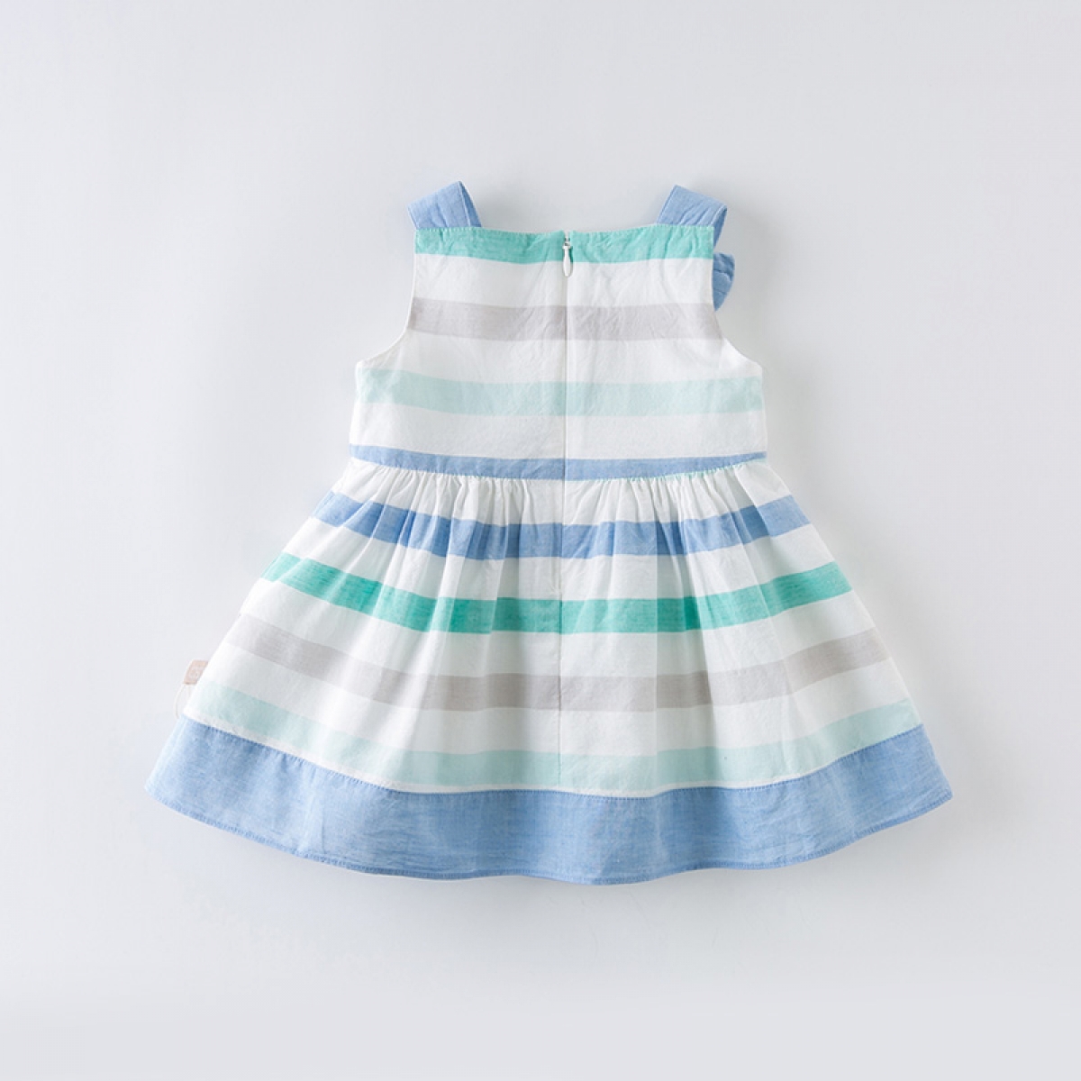 Baby girl's princess bow striped dress